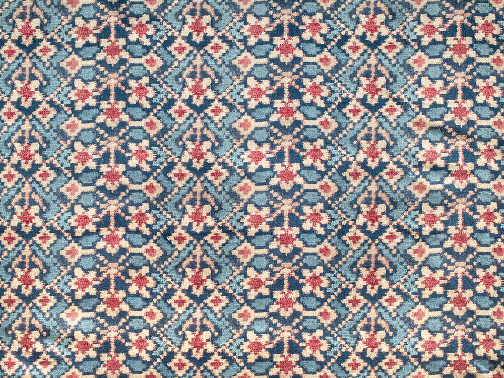 Almaty Velvet - Red/Blue