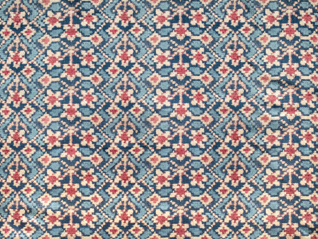 Almaty Velvet - Red/Blue – Carolina Irving Textiles