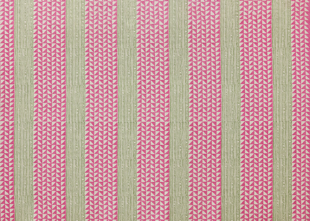 Aegean Stripe - Pink/Green