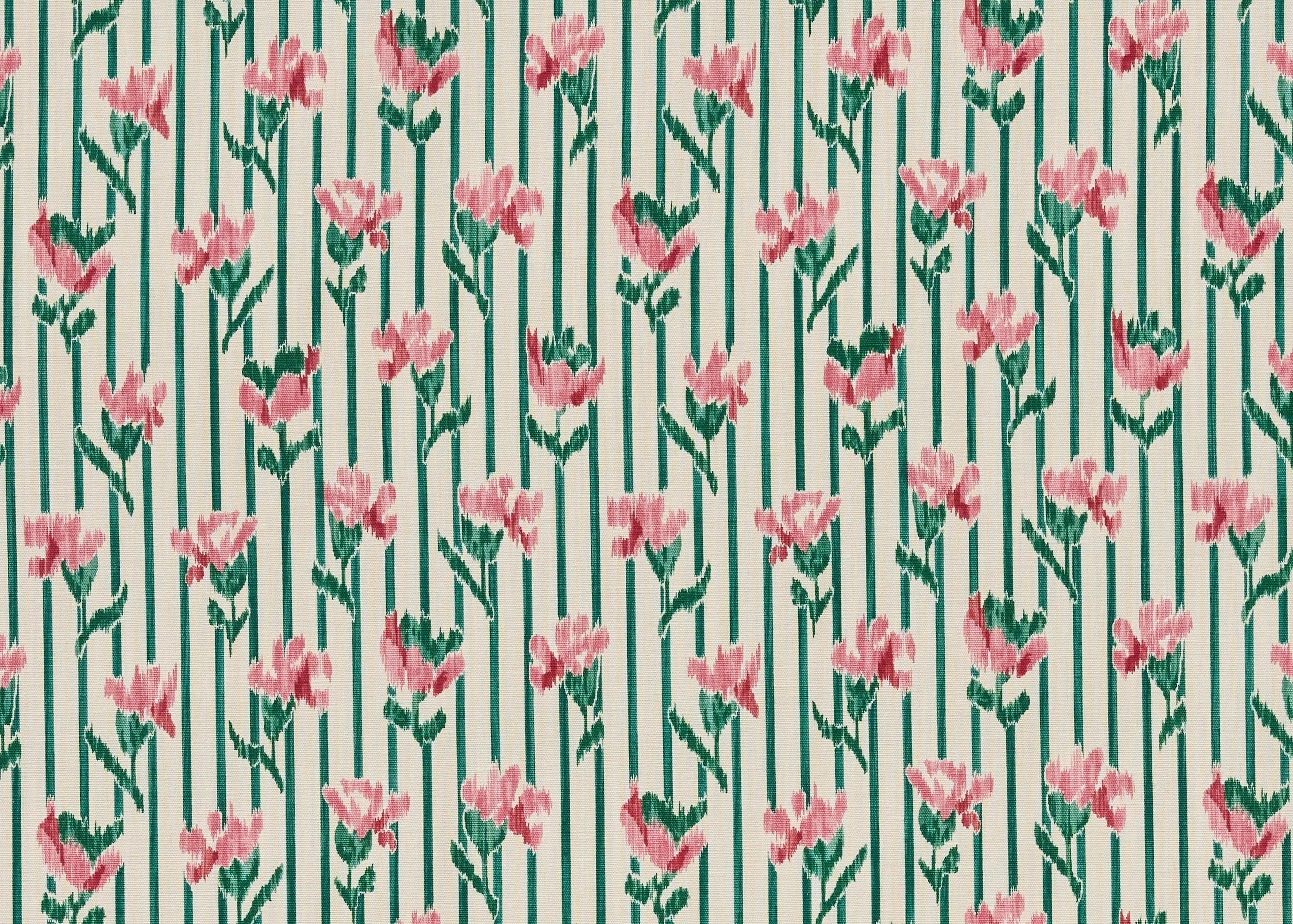 Pink Streips Carnation Stripe - Aurora Pink – Carolina Irving Textiles