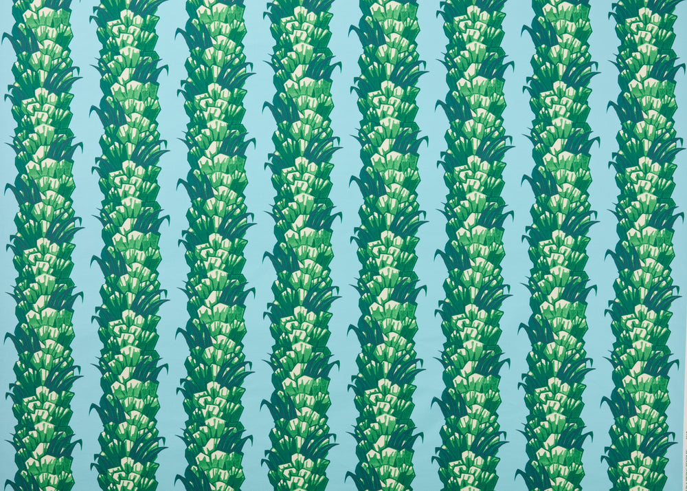 Outdoor Palmetto - Jungle on Sky Blue