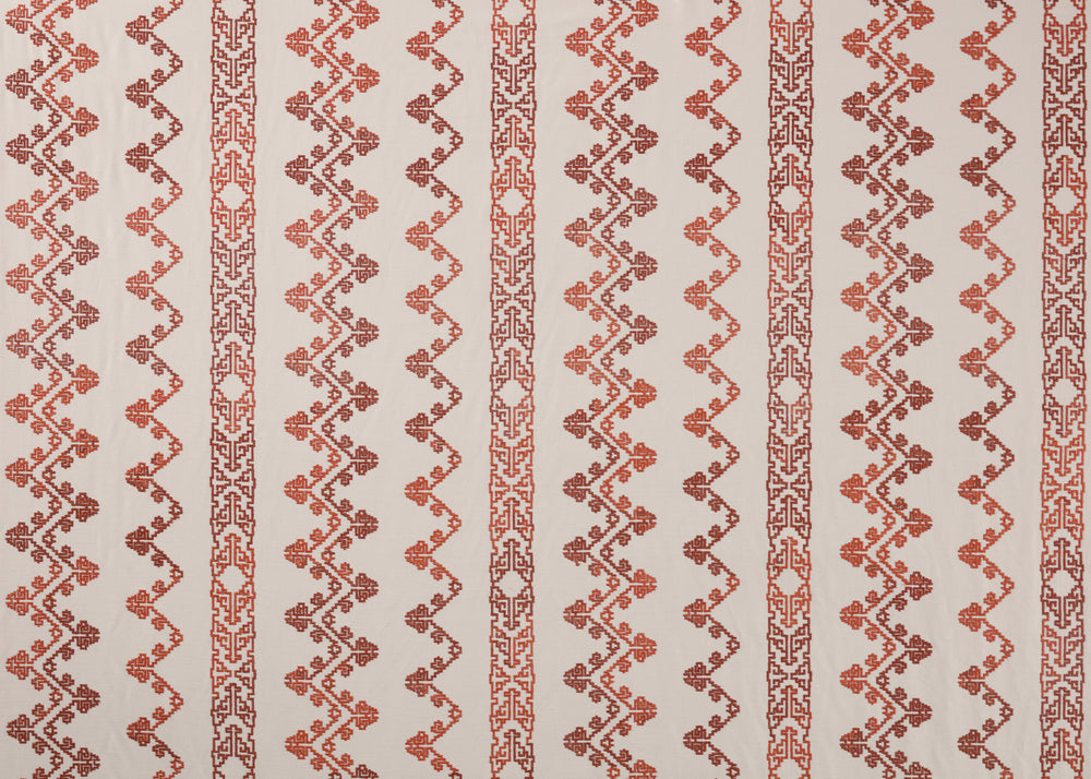 Palmyra Embroidery - Cinnabar