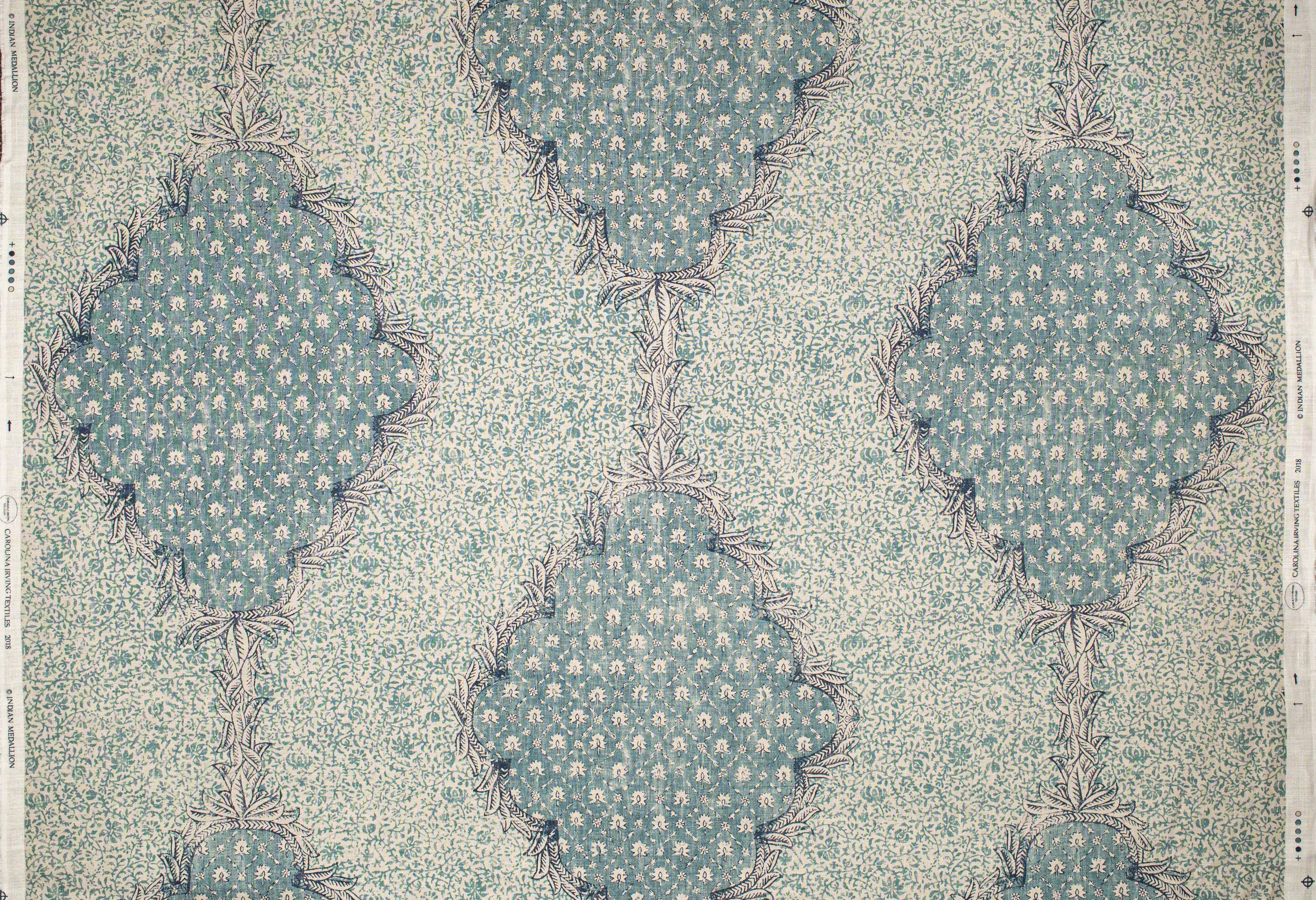 Indian Medallion - Milky Blue