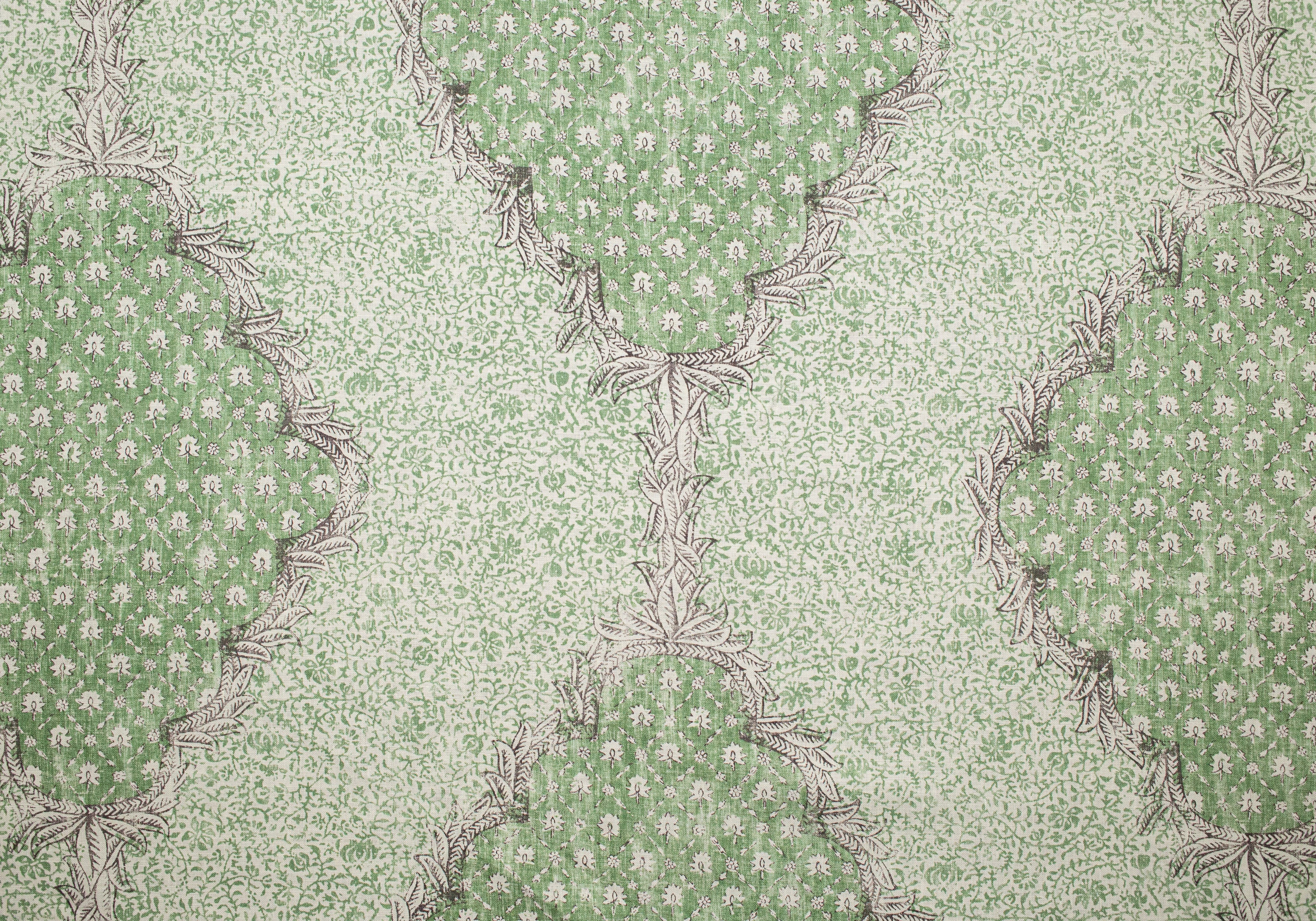 Indian Medallion - Mossy Green