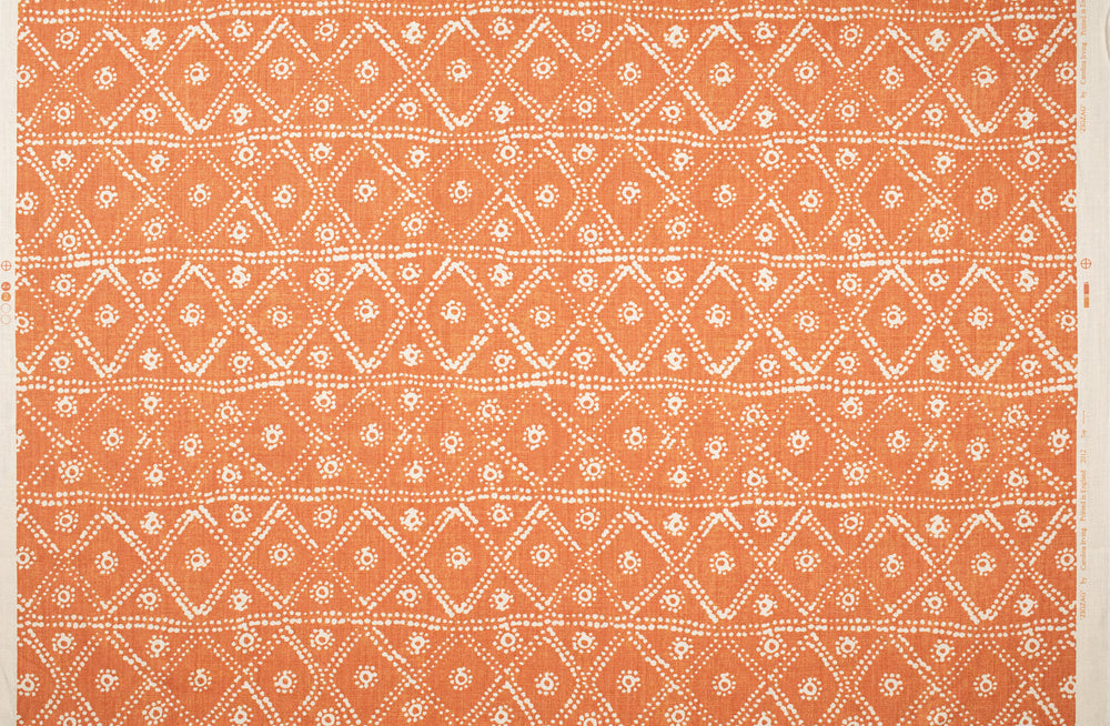 Zigzag - Coral on White